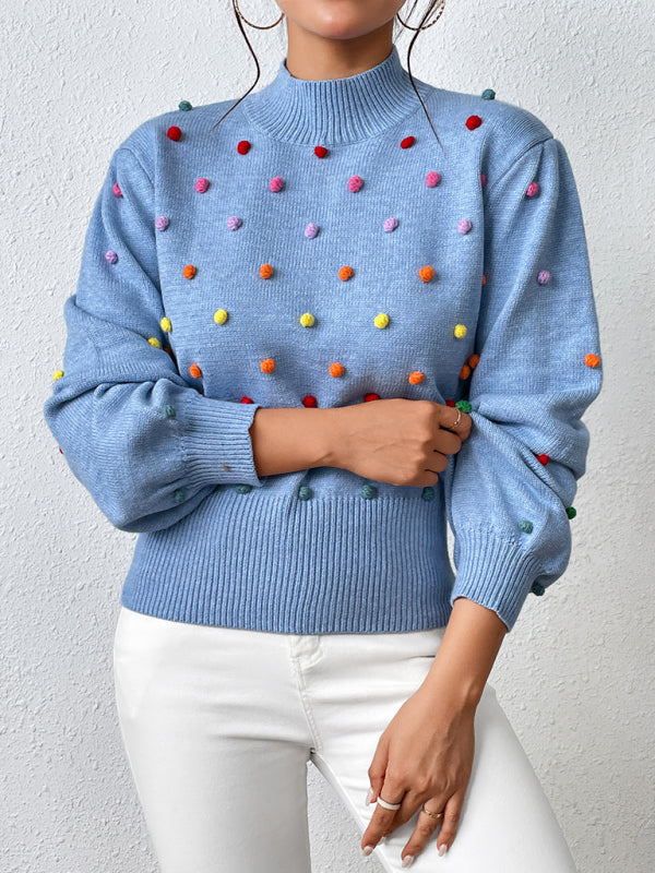 Sweater - Color Beaded Knitwear
