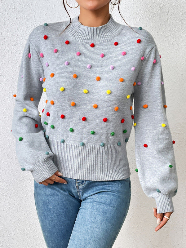 Sweater - Color Beaded Knitwear