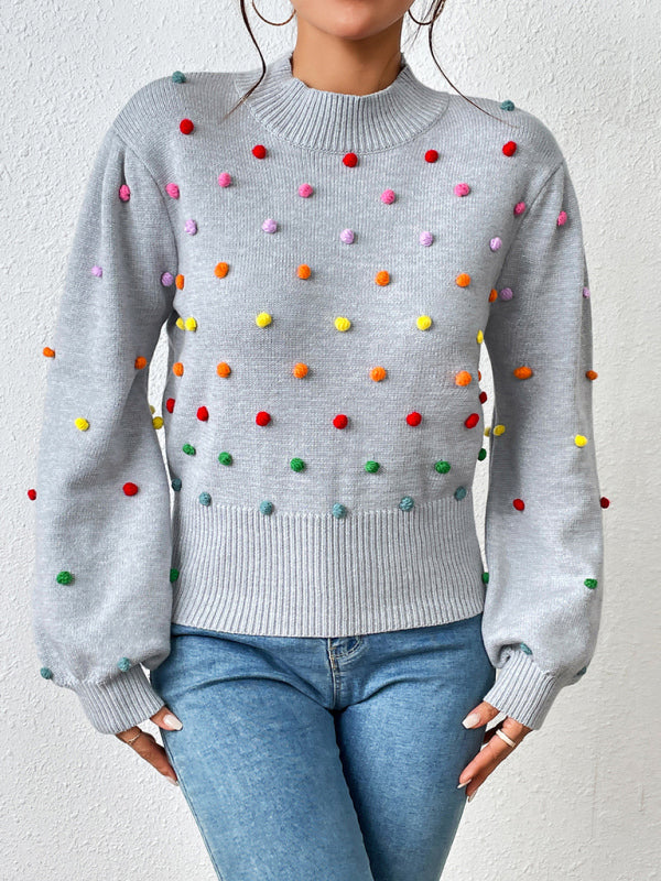 Sweater - Color Beaded Knitwear