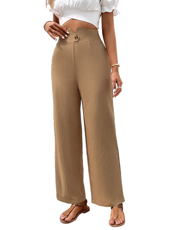 Women- Solid Color Casual Pants