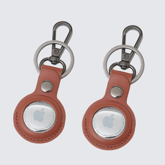 TILBA Airtag Keyring X 2 I Tan-0