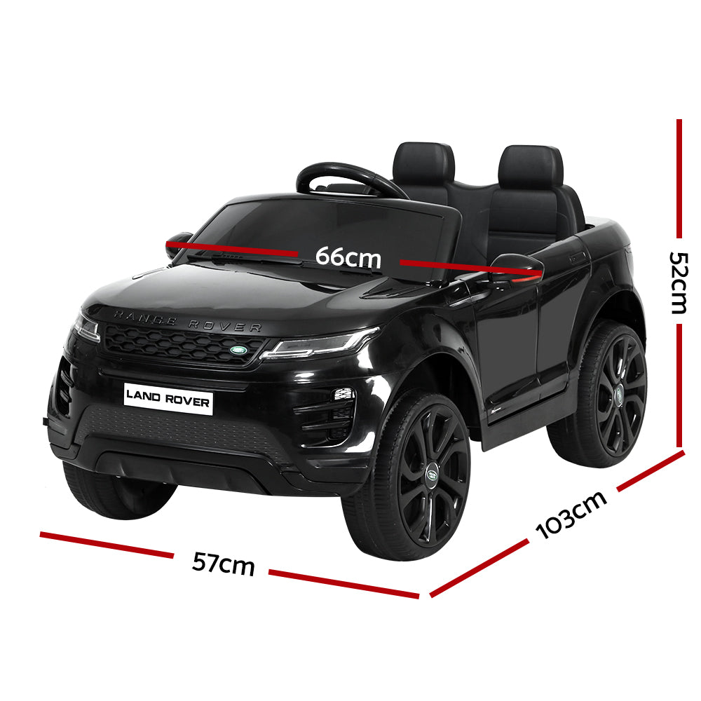 Kids Ride On Car Licensed Land Rover 12V Electric Car Toys Battery Remote Black-1