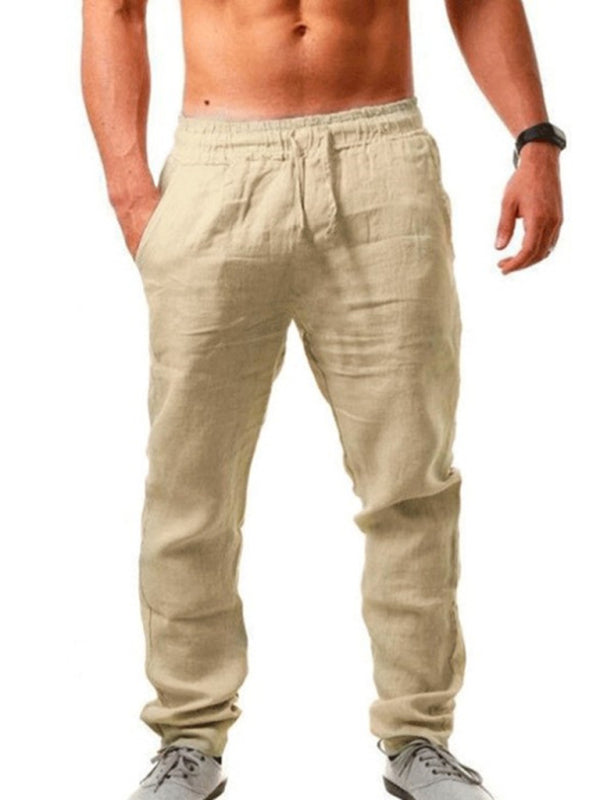 Loose-fitting Casual Pants - Solid Elasticated Waist