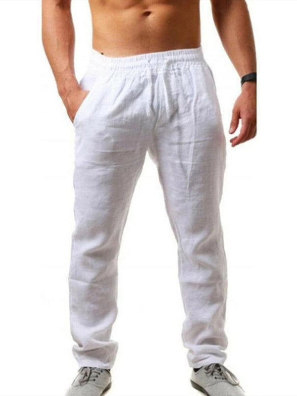 Loose-fitting Casual Pants - Solid Elasticated Waist