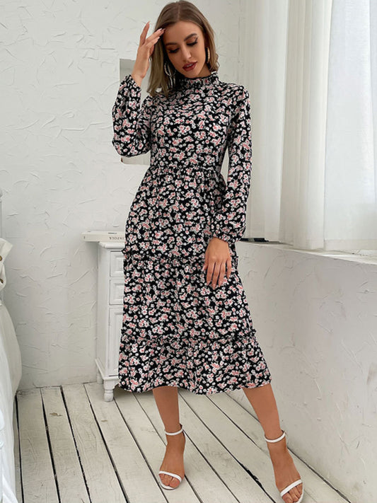 everyday dress - long -sleeved long -sleeved base fashion