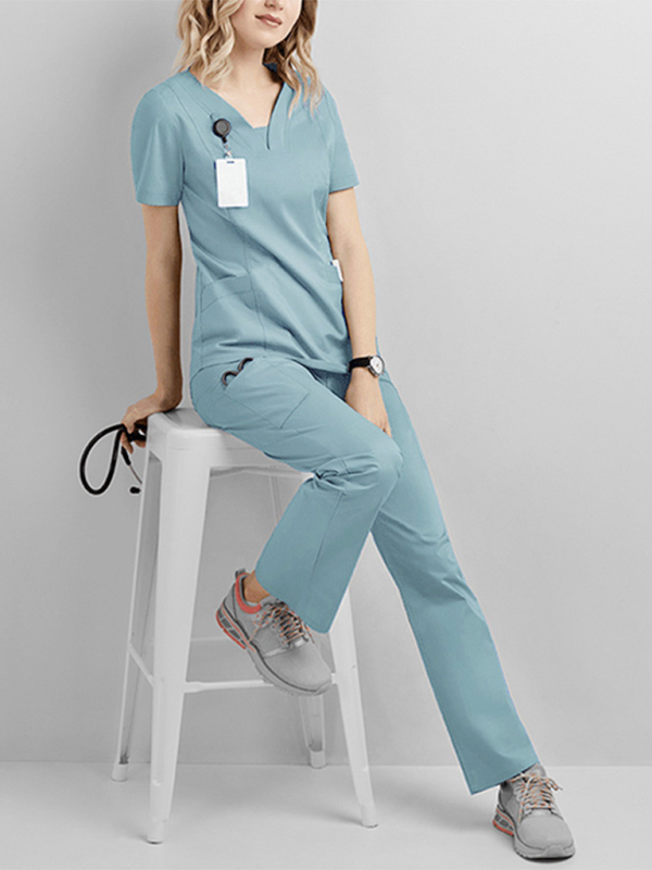 Professional Medical Scrubs Set for Dental, Hospital, and Salon Staff