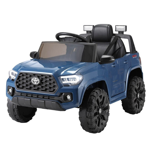 Kids Electric Ride On Car Toyota Tacoma Off Road Jeep Toy Cars Remote 12V Blue-0