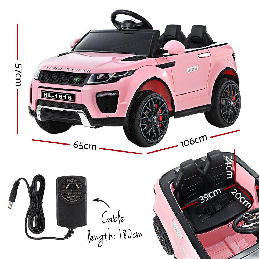 Kids Ride On Car Electric 12V Remote Toy Cars Battery SUV Toys Pink-1