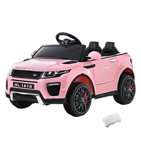 Kids Ride On Car Electric 12V Remote Toy Cars Battery SUV Toys Pink-0