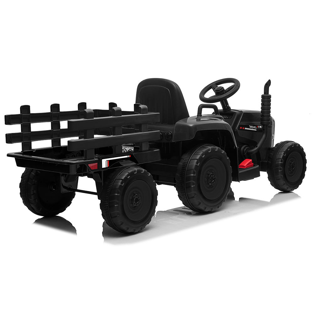 ROVO KIDS Electric Battery Operated Ride On Tractor Toy, Remote Control, Black-4