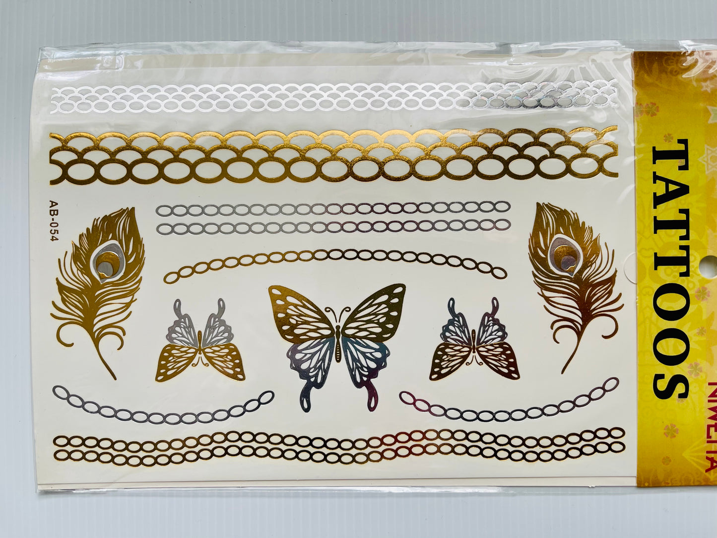 Tattoo Stickers - Golden Butterfly