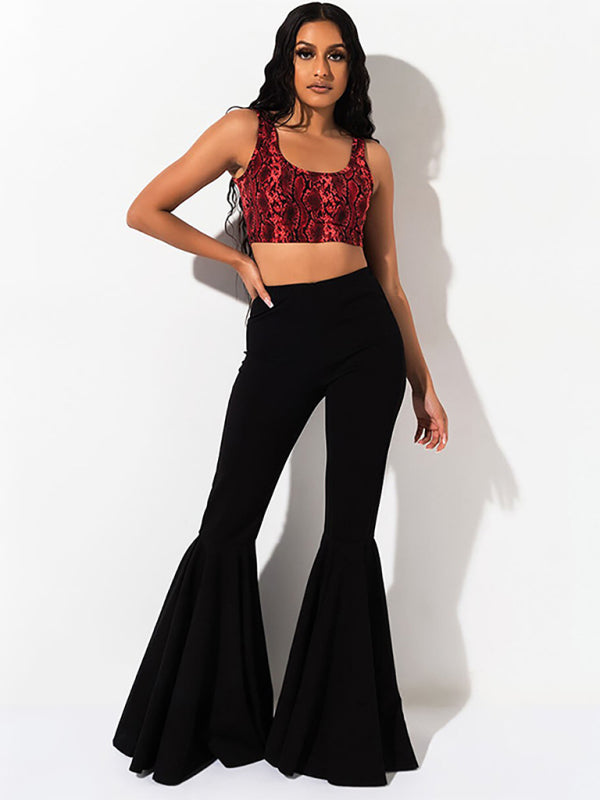 High Waist Is Thin Casual Flared Pants