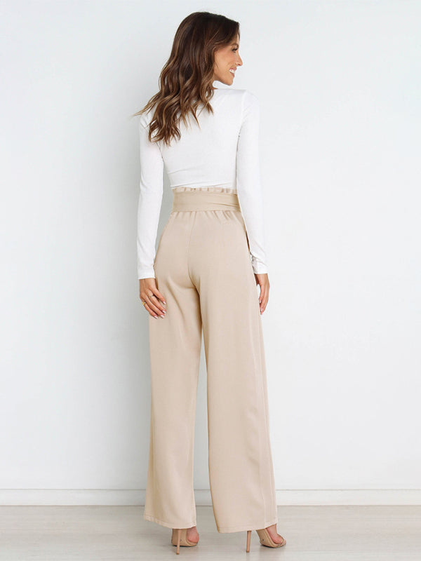 Wide Leg Trousers - Chic And Fun Belted