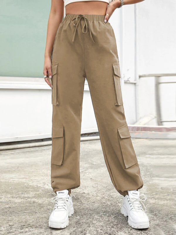 Women's Solid Color Sportswear Essential Cargo Pants