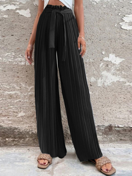 Women's Pleated Wide-leg Pants