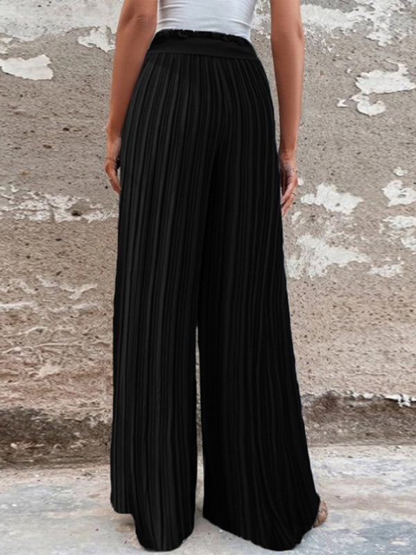 Women's Pleated Wide-leg Pants