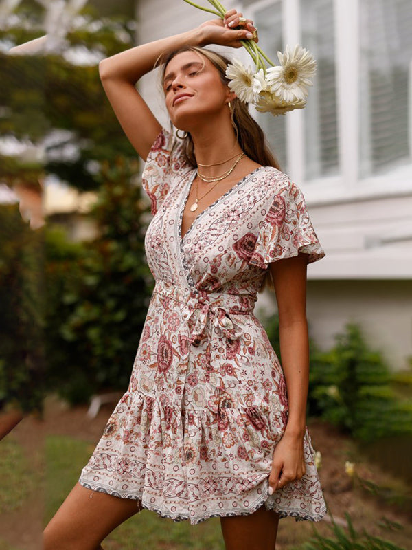 Bohemian wrap dress shop