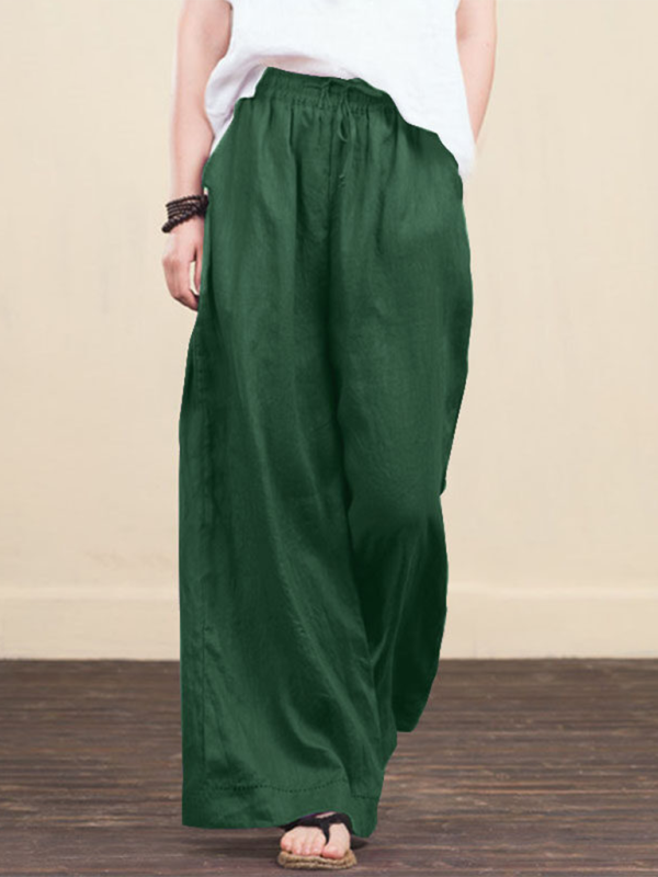 Women's High Waist Linen Pants