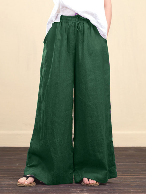 Women's High Waist Linen Pants