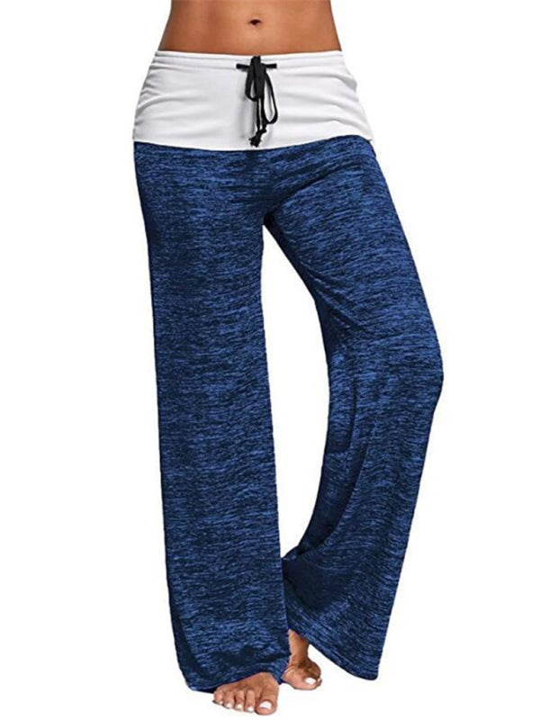 Women's Wide-leg Drawstring Yoga Pants