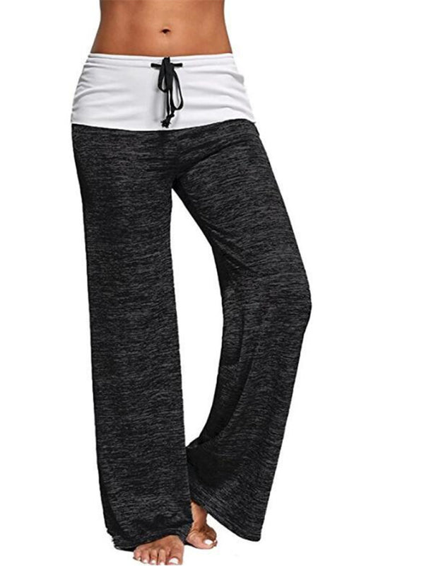 Women's Wide-leg Drawstring Yoga Pants
