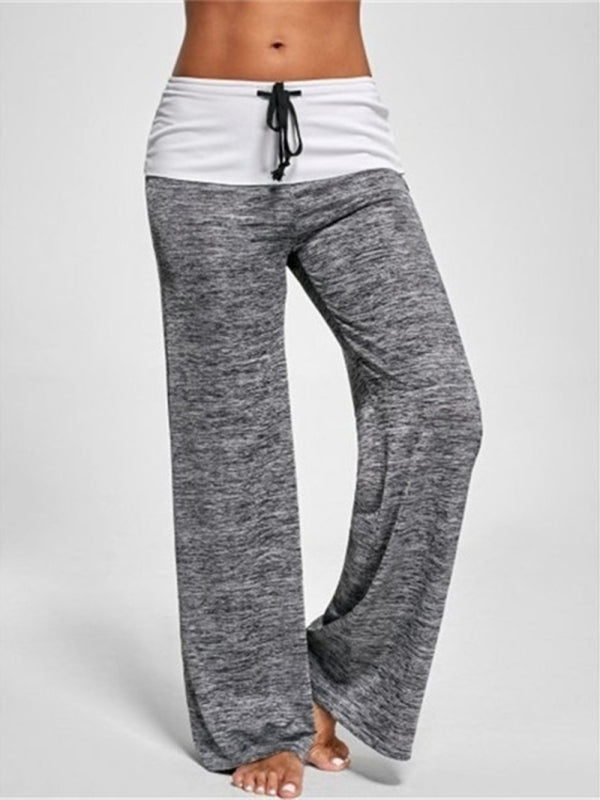 Women's Wide-leg Drawstring Yoga Pants