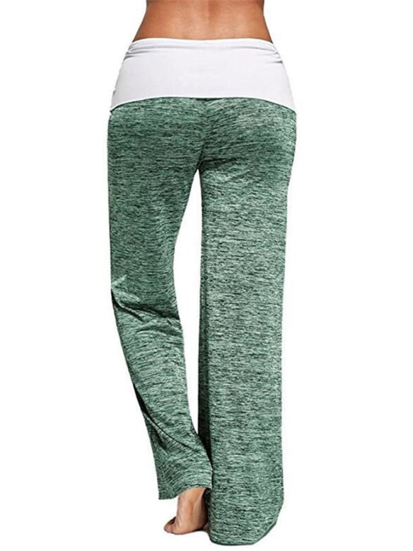 Women's Wide-leg Drawstring Yoga Pants