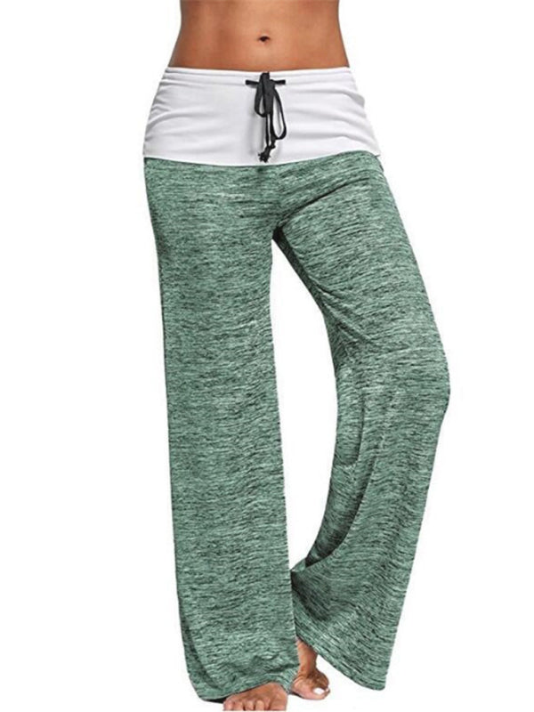 Women's Wide-leg Drawstring Yoga Pants