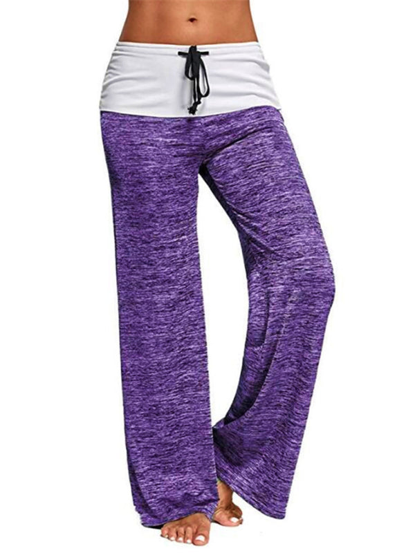 Women's Wide-leg Drawstring Yoga Pants