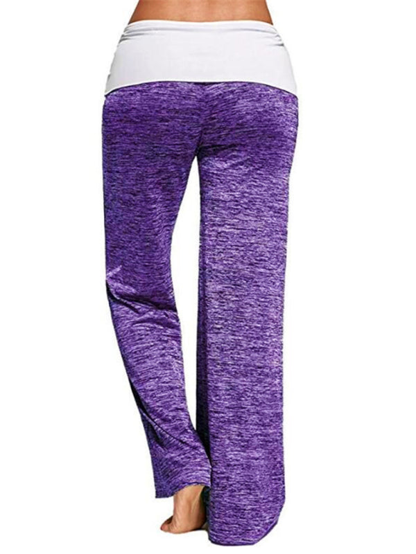 Women's Wide-leg Drawstring Yoga Pants