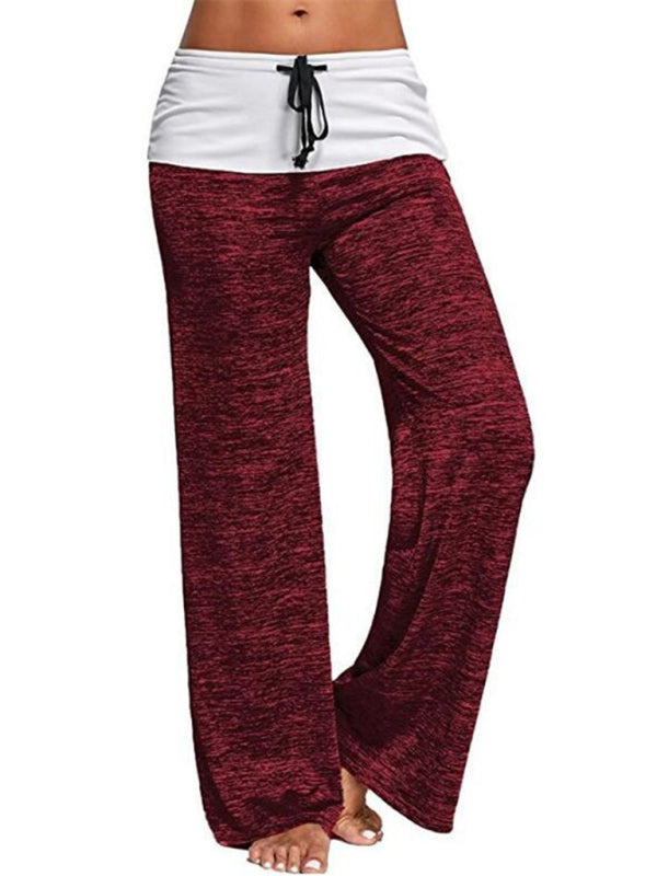Women's Wide-leg Drawstring Yoga Pants