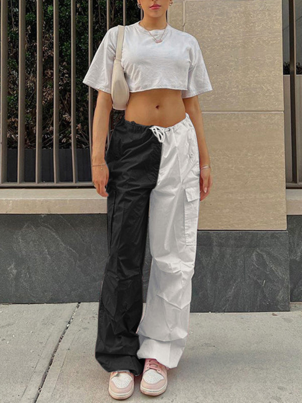 Women's Mixed Media Cargo Pants