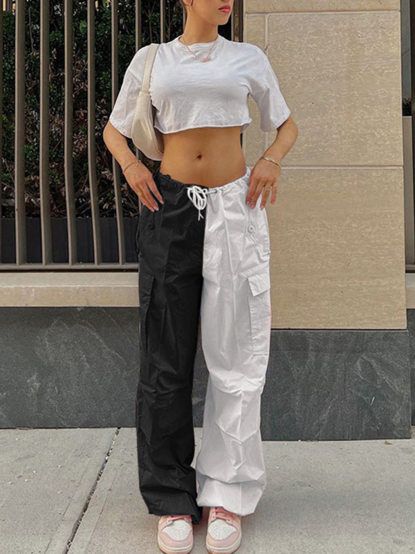 Women's Mixed Media Cargo Pants