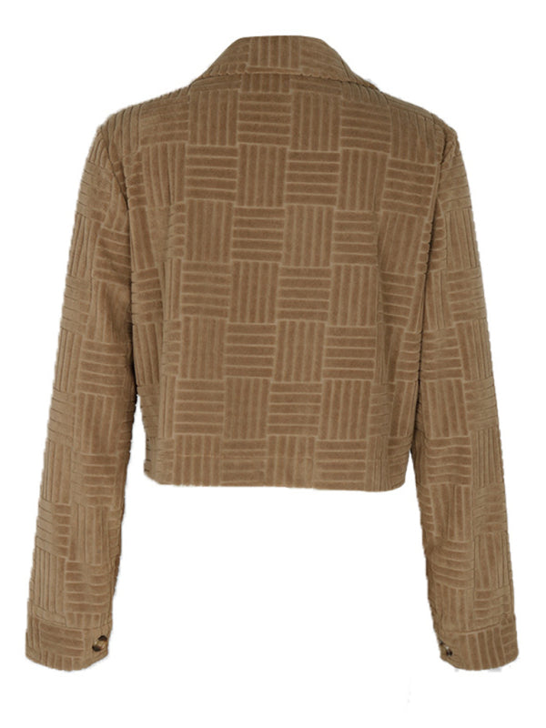 Jacket - Solid Color New Corduroy Short