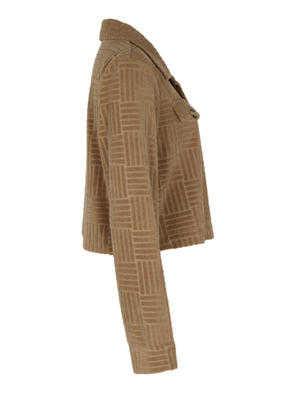 Jacket - Solid Color New Corduroy Short