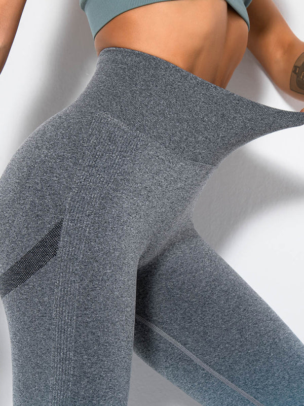 Seamless Knitted Hip-Lifting Quick-Drying Fitness Leggings High
